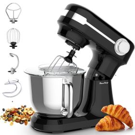 5.5QT Electric Stand Mixer, 12-Speed Tilt-Head Food Mixer, Dough Mixer with Dishwasher Safe Stainless Steel Bowl, Dough Hook, Flat Beater, Whisk