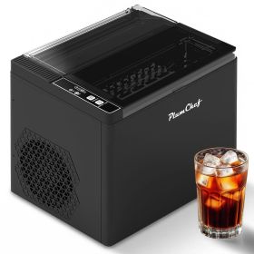 Bullet Ice Maker Machine Countertop - Makes 9 Bullet-Shaped Ice Cubes in 6 Mins 26 Lbs Daily Output 1.6L Water Tank Self-Cleaning Ultra-Quiet Portable
